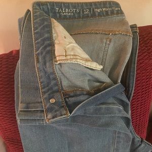 Talbots high rise flare jeans